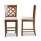 Baxton Studio Ramiro Modern Grey Fabric and Walnut Brown Finished Wood 2-PC Counter Stool Set 176-11376-Zoro - alternate 8